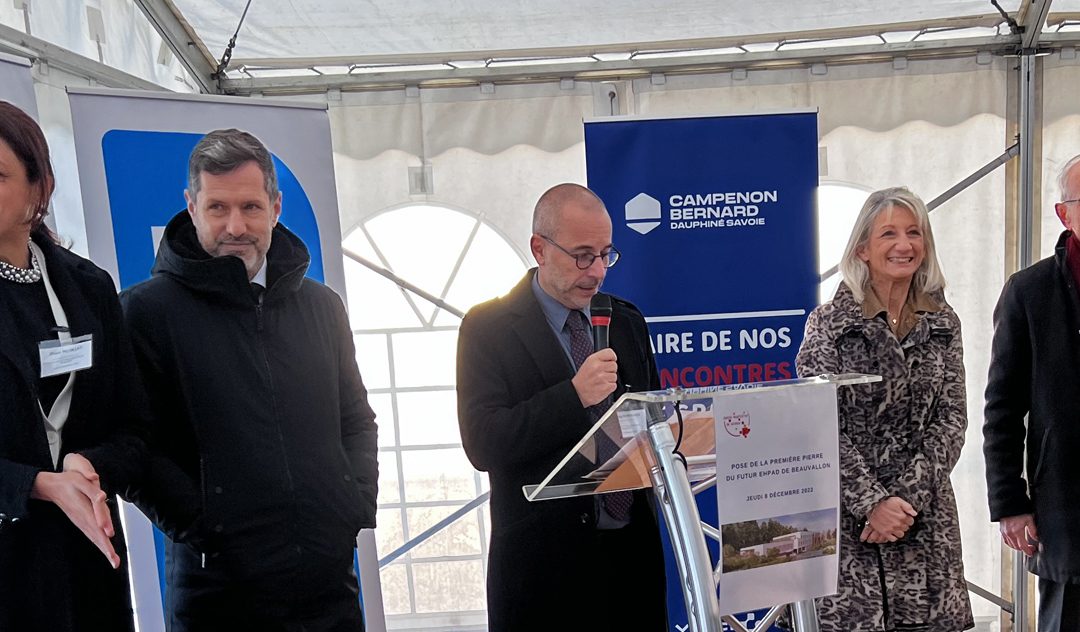 Pose de la première pierre de l’EHPAD de Beauvallon
